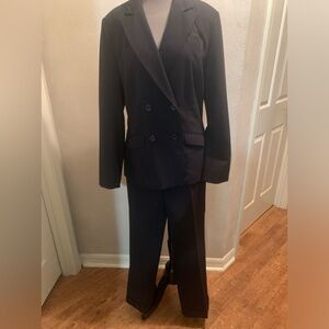 Black double breasted pantsuit